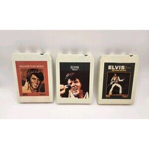 Elvis Presley 8 Track Lot Of 3: Welcome To My World, Volume 1, & Madison Square
